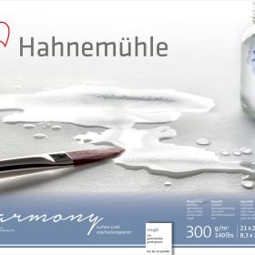 HAHNEMÜHLE Aquarellblock Harmony A4 10628840 weiss rau, 300g 12 Blatt