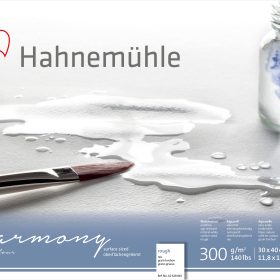 HAHNEMÜHLE Aquarellblock Harmony 30x40cm 10628845 weiss rau, 300g 12 Blatt