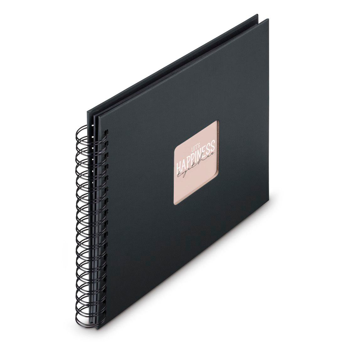 HAMA-9834-4007249098344 HAMA Spiralalbum Fine Art 28x24cm 9834 new black 25 Blatt – Bild 1