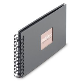 HAMA Spiralalbum Fine Art 24x17cm 9839 steingrau 25 Blatt