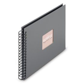 HAMA Spiralalbum Fine Art 28x24cm 9840 steingrau 25 Blatt