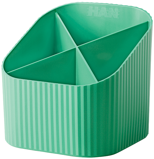 HAN-2.74-4012473172586 HAN Stifteköcher Re-LOOP 2.74 Jade grün 4 Fächer – Bild 1