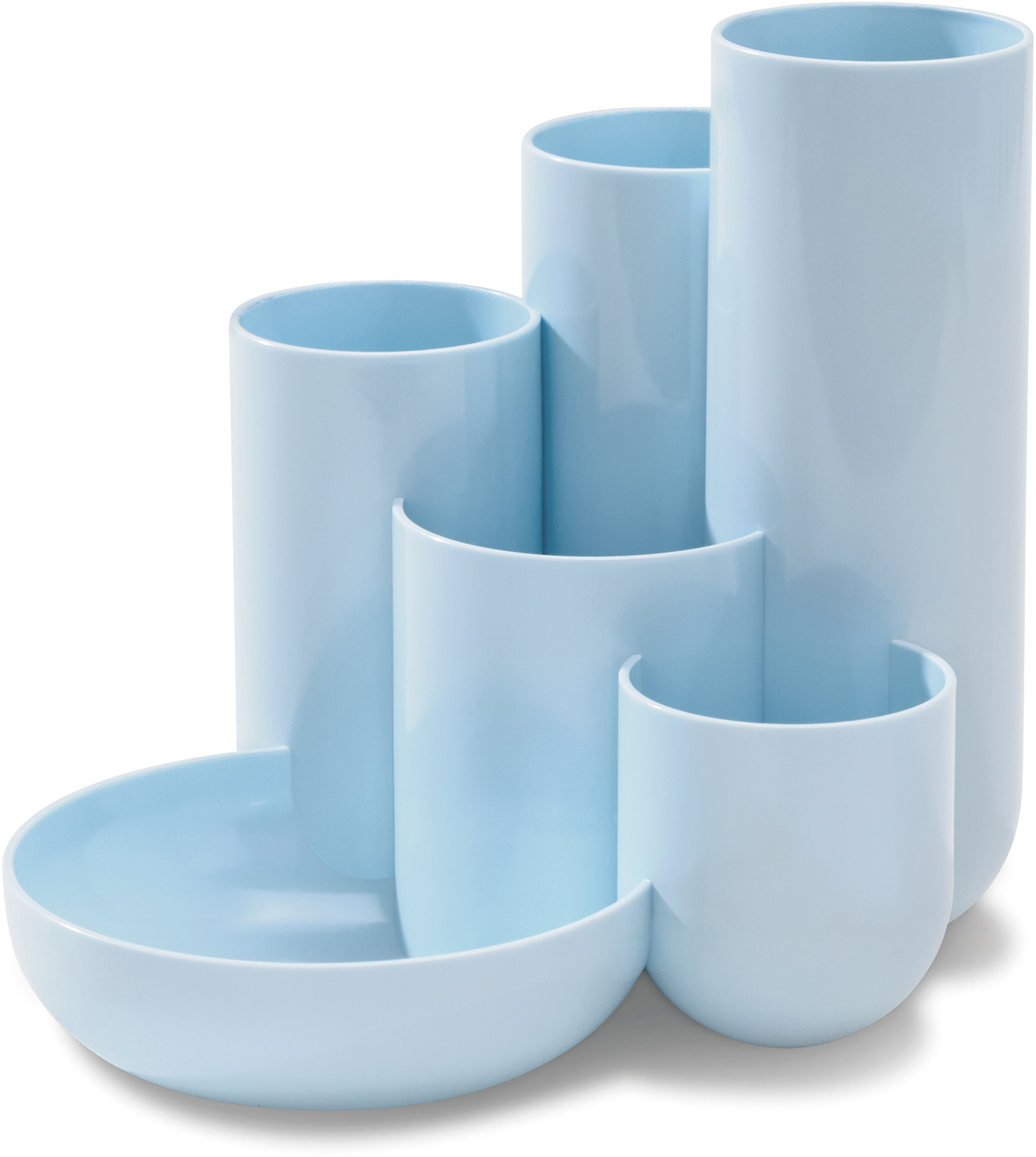 HAN-3.70-4012473120877 HAN Stifteköcher CAMPUS 3.70 pastellblau 5 Fächer – Bild 1