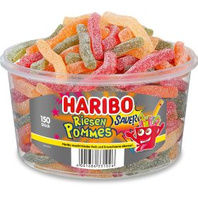 HARIBO Saure Riesen-Pommes ME83014 Dose 1200g, 150 Stk.