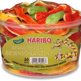 HARIBO Anaconda Riesenschlange ME83083 Dose 1200g, 30 Stk.