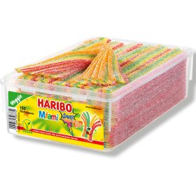 HARIBO Miami Sauer vegan OR49688 Dose 1125g, 150 Stk.