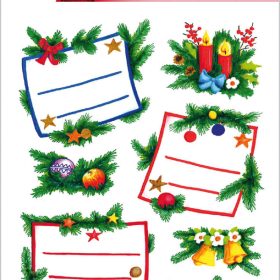 HERMA Sticker Weihnachten 3893 bunt 16 Stück/2 Blatt