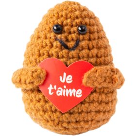 I AM CREATIVE Positive Potato Je t'aime 8cm 1000-1461 braun