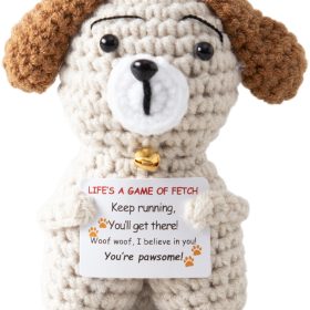 I AM CREATIVE Positive Dog 12cm 1000-1721 beige