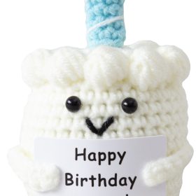 I AM CREATIVE Positive Cake 12.5cm 1000-1856 Happy Birthday, weiss