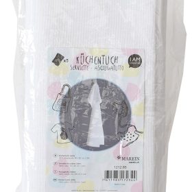 I AM CREATIVE Küchentuch 50x85cm 1212.85 weiss, Baumwolle 5 Stück