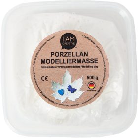 I AM CREATIVE Porzellan-Modelliermasse 3000.41 weiss, 500g