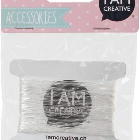 I AM CREATIVE Schmuckband, elastisch 1mmx10m 4703.22 transparent