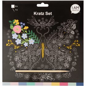 I AM CREATIVE Kratz-Set 7010.26 Schmetterlinge 2 Blatt