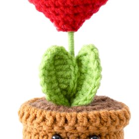 I AM CREATIVE Positive Plant 14.5cm DS-232362 braun