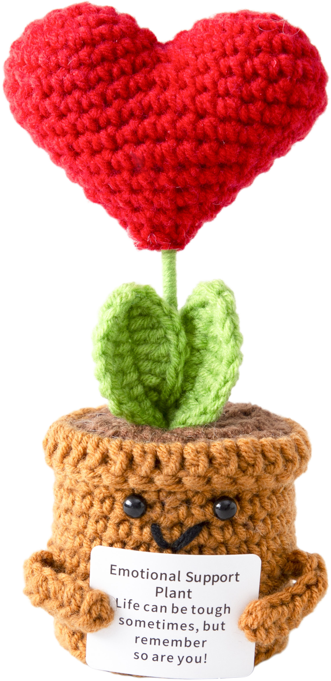 I-AM-CREATIVE-DS-232362-7611983264087 I AM CREATIVE Positive Plant 14.5cm DS-232362 braun – Bild 1