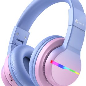 ICLEVER Kids Bluetooth Headphones C03-1702N-29 BTH12, LED, gradient pink