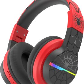 ICLEVER Kids Bluetooth Headphones C03-1702N-37 BTH12, LED, 55h, black/red