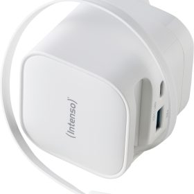 INTENSO Power Charger 65W GaN 7806522 retract. USB-C Cable white