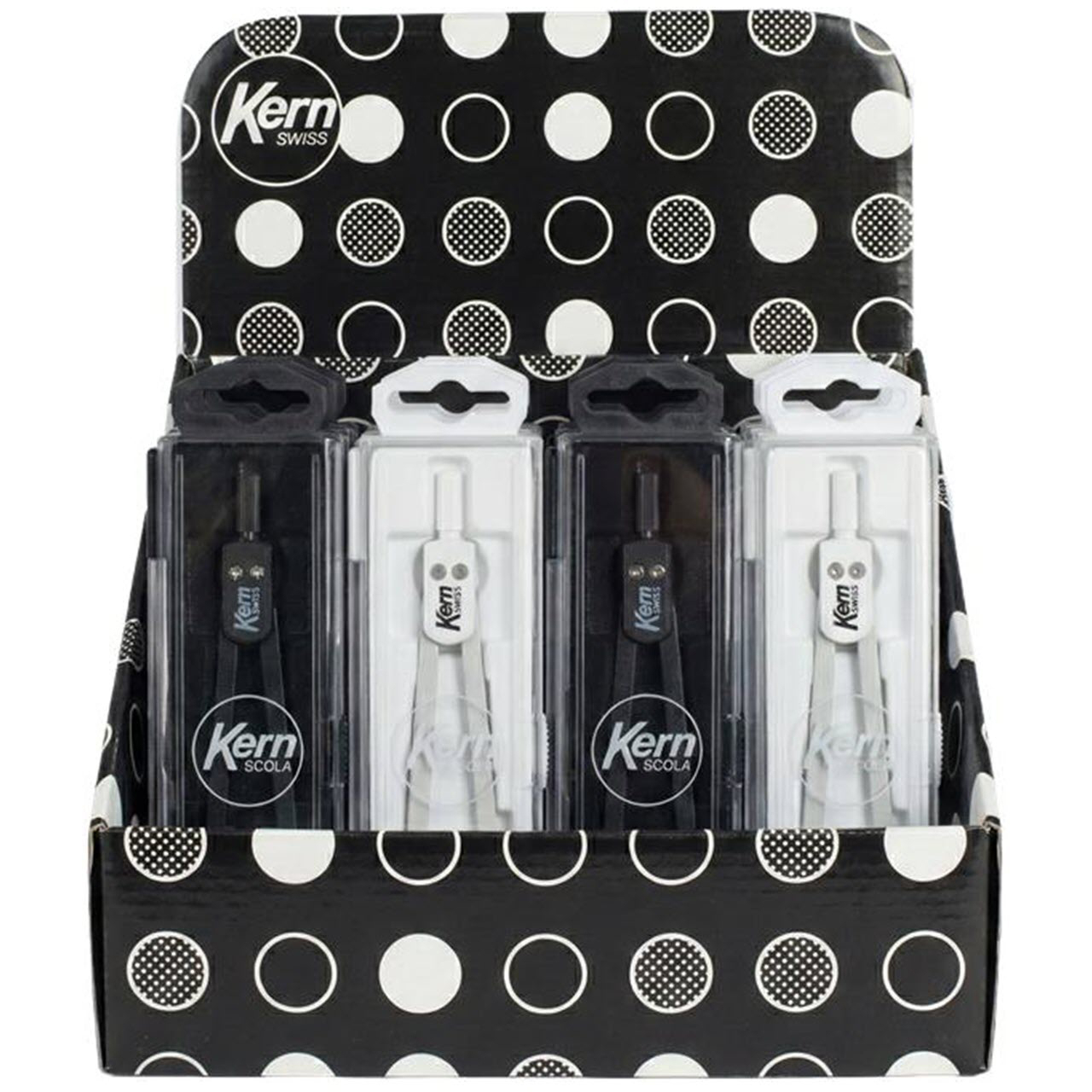 KERN-170399-7640160334190 KERN Zirkel SCOLA 13.5cm 170399 300mm, black & white 40 Stk. – Bild 1