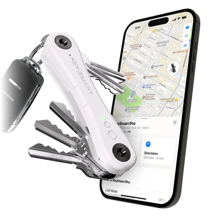 KEYSMART-KS431-WHT-V3-0810024058686 KEYSMART iPro V3 KS431-WHT-V3 Apple Find My, White – Bild 1