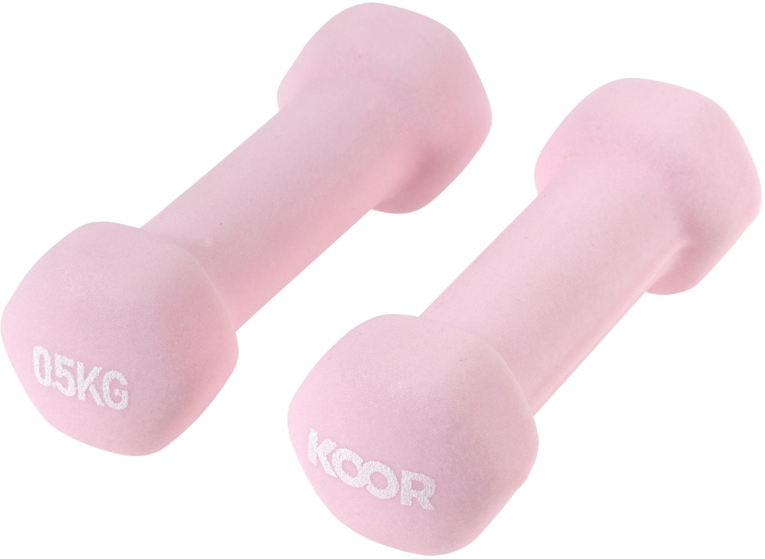 KOOR-F00910-7613081103152 KOOR Kurzhantel Set 0.5kg F00910 rosa 2 Stück – Bild 1