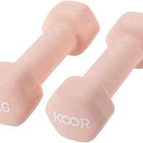 KOOR Kurzhantel Set 1kg F00911 caramel 2 Stück