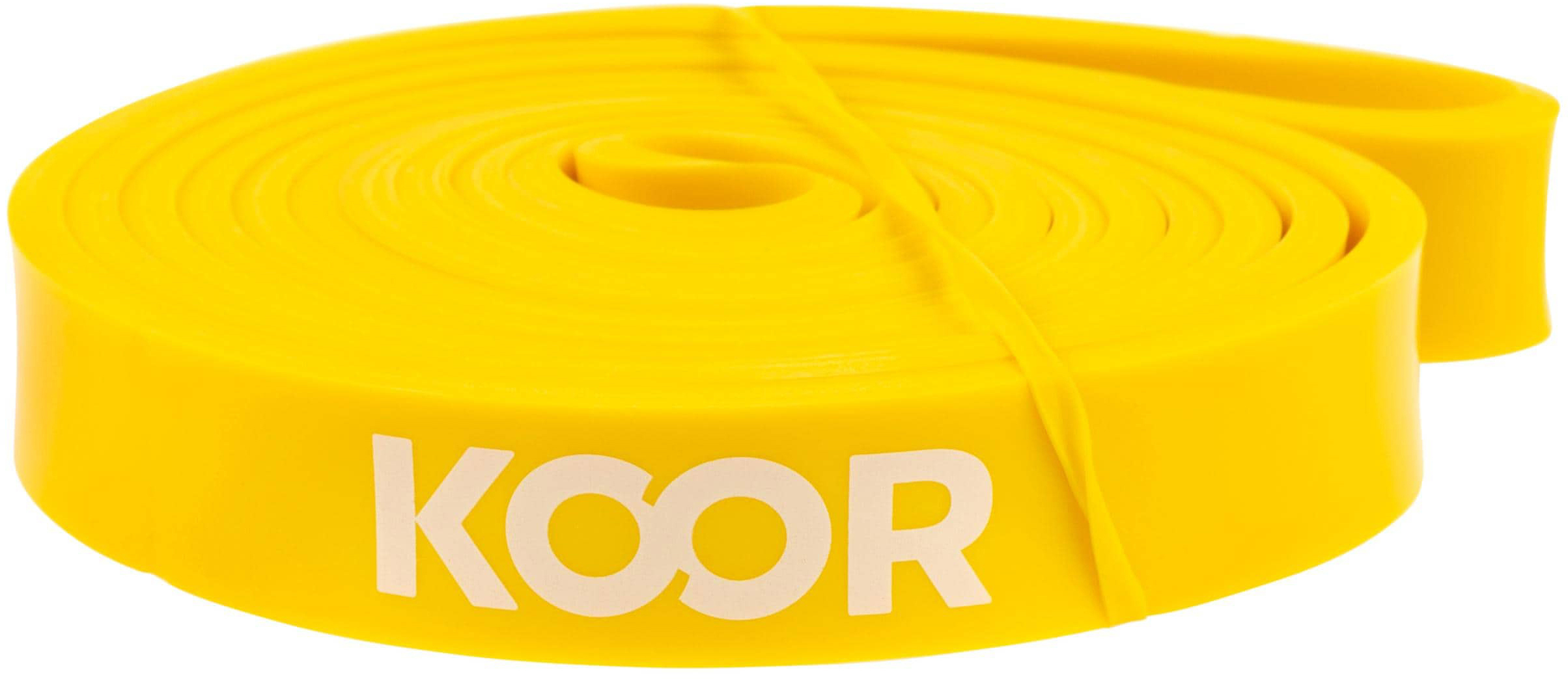 KOOR-F00925-7613081103305 KOOR Fitnessband F00925 gelb, leicht – Bild 1