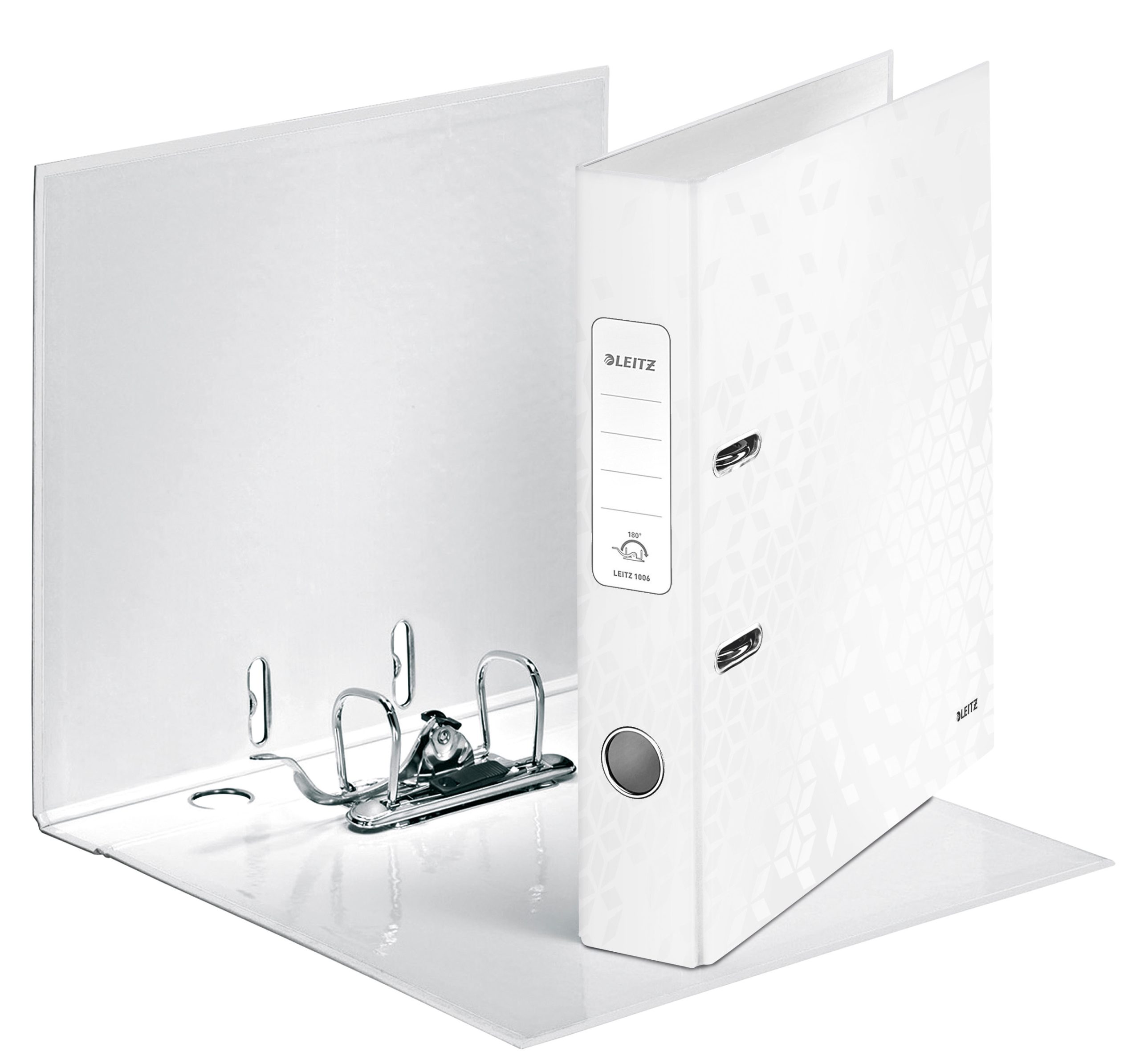 LEITZ-1006-00-01-4002432394777-02 LEITZ Ordner WOW 180° 5.2cm 1006-00-01 weiss A4 – Bild 1