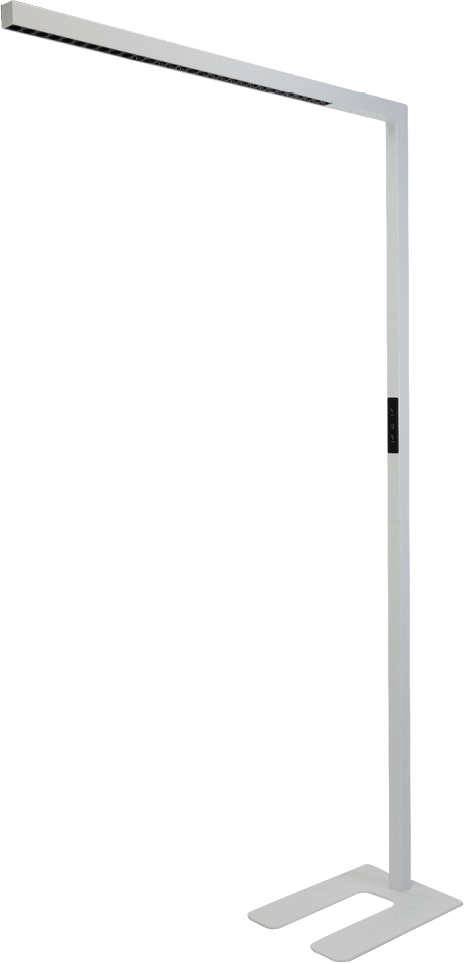 LUXULA-LX700135-4255719624498 LUXULA Stehleuchte Slim Line LX700135 weiss, dimmbar – Bild 1