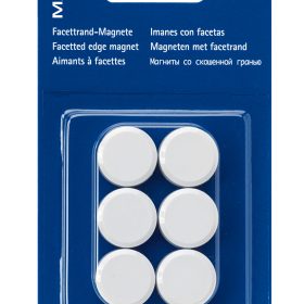 MAUL Magnete 20mm 2.34 weiss 6 Stück