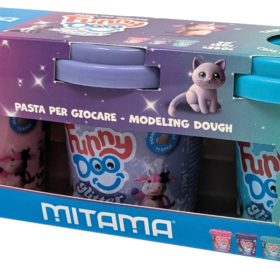 MITAMA Modellierset Funny Doo 360g 3910021 Tris Glitter, 3 Stück