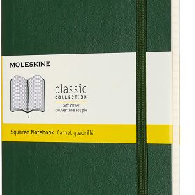MOLESKINE Notizbuch SC L/A5 600035 kariert, myrtengrün, 240 S.