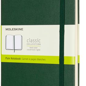 MOLESKINE Notizbuch HC L/A5 629070 blanko, myrtengrün, 240 S.