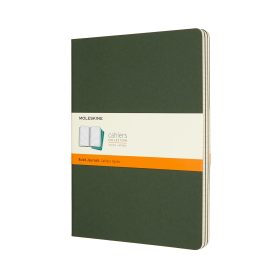 MOLESKINE Cahier XL, 3x, Liniert 855334 Myrtengrün 3 Stück