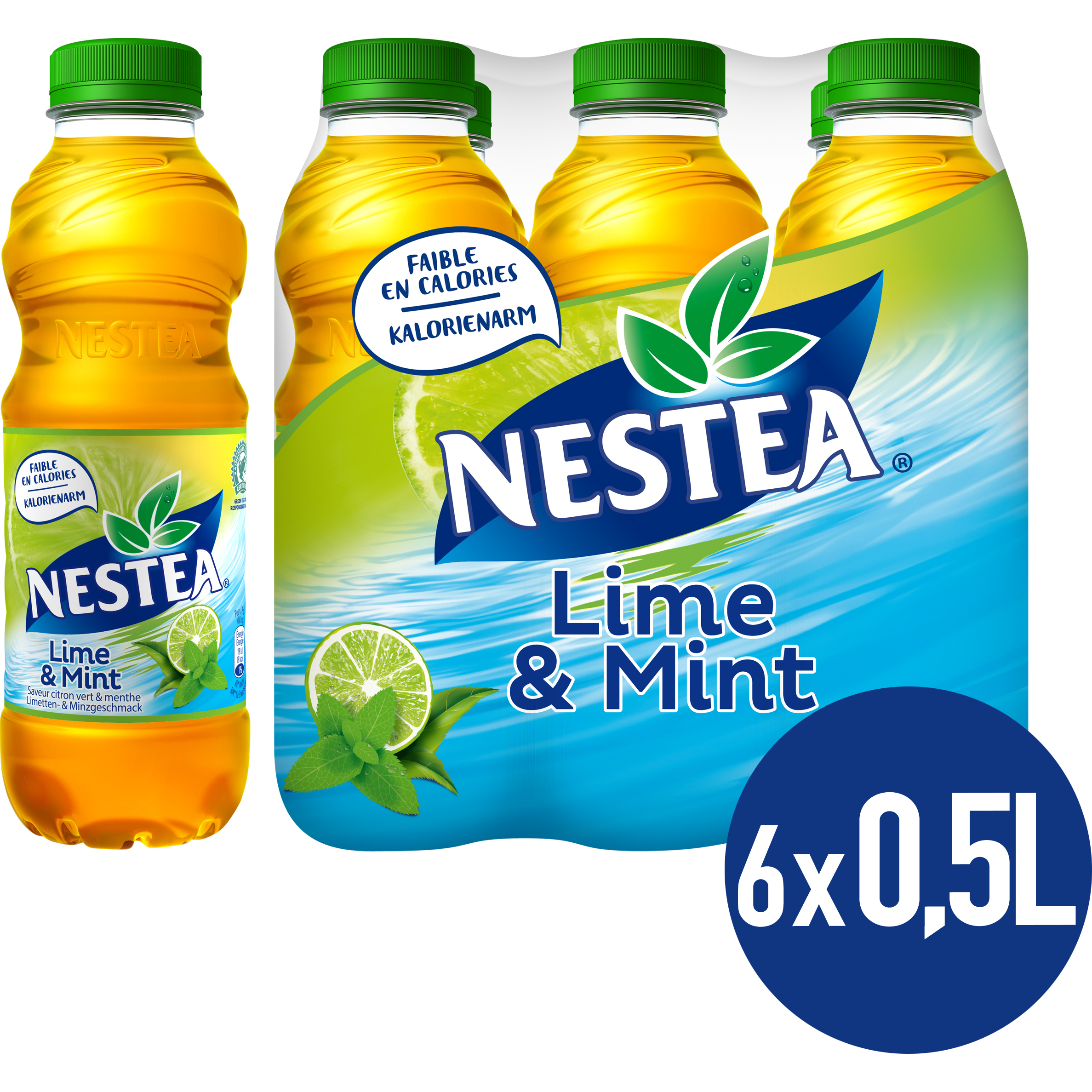 NESTEA-12508070-7613036352338 NESTEA Lime-Mint 12508070 50 cl, 6 Stk. – Bild 1