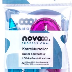 NOVOOO Korrekturroller Fancy 5mmx10m 319968 türkis, magenta 2 Stück