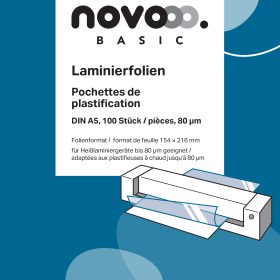 NOVOOO Laminierfolie A5 47020000 glanz, 80my 100 Stück
