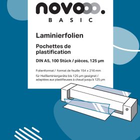 NOVOOO Laminierfolie A5 47040000 glanz, 125my 100 Stück