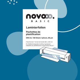 NOVOOO Laminierfolie A3 47100000 glanz, 80my 100 Stück