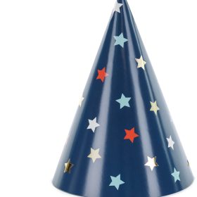 PARTYDECO Partyhüte 16cm CPP29 Sterne 6 Stück