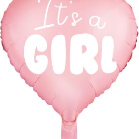 PARTYDECO Folienballon 45cm FB21P-081J It's a girl rosa