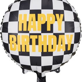 PARTYDECO Folienballon 35cm FB220 Zielflagge