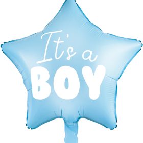 PARTYDECO Folienballon 45cm FB22P-001J It's a boy blau