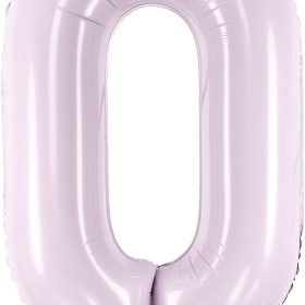 PARTYDECO Folienballon Ziffer 0 72cm FB230G-0-014 lila