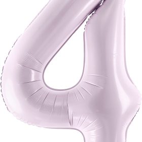 PARTYDECO Folienballon Ziffer 4 72cm FB230G-4-014 lila