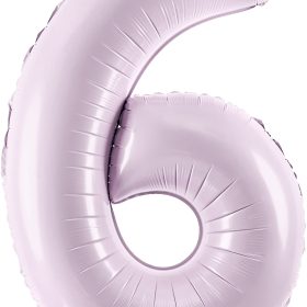 PARTYDECO Folienballon Ziffer 6 72cm FB230G-6-014 lila