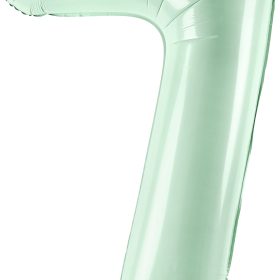 PARTYDECO Folienballon Ziffer 7 72cm FB230G-7-012 hellgrün