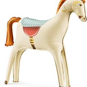 PARTYDECO Folienballon 68cm FB275 Pferd beige