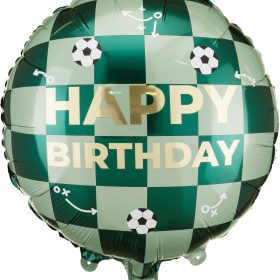 PARTYDECO Folienballon 35x35cm FB296 Happy Birthday, Bällen